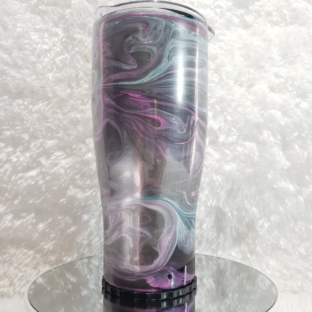 Matte Cosmic Swirl Tumbler 30oz